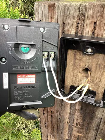 埼玉県所沢市のお客様のドアホン交換工事　具体的な工事内容4