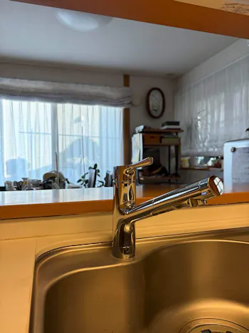 埼玉県桶川市のお客様のキッチン水栓交換工事