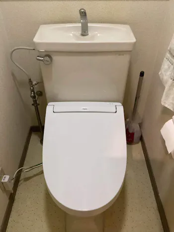 東京都青梅市のお客様の便座交換工事　具体的な工事内容1