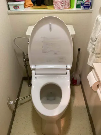 東京都青梅市のお客様の便座交換工事　具体的な工事内容2