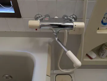 静岡県浜松市天竜区のお客様のキッチン、浴室水栓工事　具体的な工事内容2