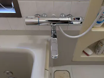 静岡県浜松市天竜区のお客様のキッチン、浴室水栓工事　具体的な工事内容1