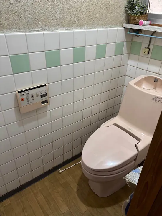 工事前　群馬県高崎市のお客様のトイレ工事