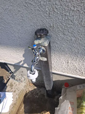 宮城県大崎市のお客様の水栓交換工事