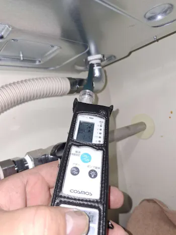 宮城県仙台市泉区のお客様のビルトインコンロ・レンジフードセット工事　具体的な工事内容2