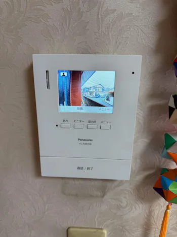 静岡県富士宮市のお客様のテレビドアホン交換工事　具体的な工事内容1