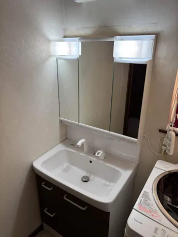 茨城県つくば市のお客様の洗面化粧台工事