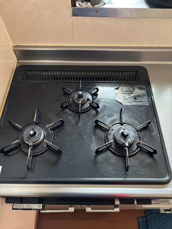 工事前　茨城県土浦市のお客様のビルトインコンロ・ガスコンロ工事