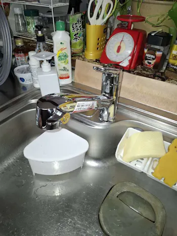 宮城県大崎市のお客様の混合栓交換工事