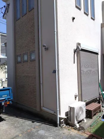 神奈川県横浜市旭区のお客様のエアコン工事　具体的な工事内容1