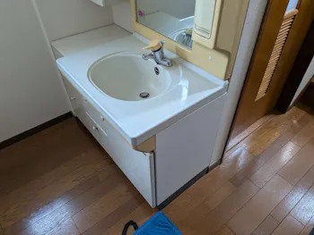 愛知県名古屋市昭和区のお客様の洗面化粧台工事　具体的な工事内容3
