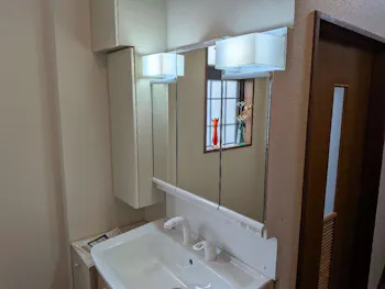 愛知県名古屋市昭和区のお客様の洗面化粧台工事