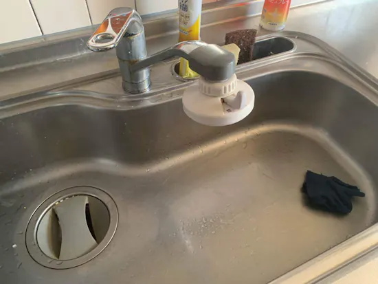 工事前　埼玉県熊谷市のお客様の水栓工事