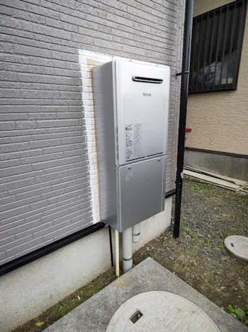福島県いわき市のお客様のガス給湯器交換工事