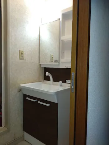 神奈川県相模原市のお客様の洗面化粧台交換工事