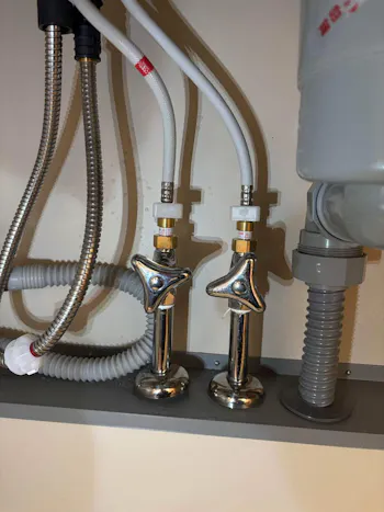 茨城県筑西市のお客様のキッチン水栓工事　具体的な工事内容1