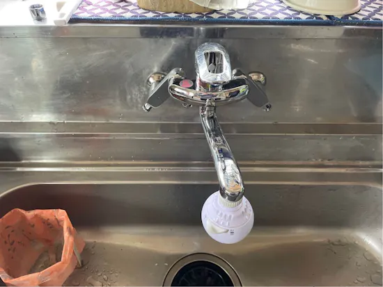 工事後　長野県上田市のお客様の水栓工事