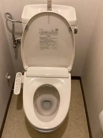 東京都羽村市のお客様の便座交換工事　具体的な工事内容1