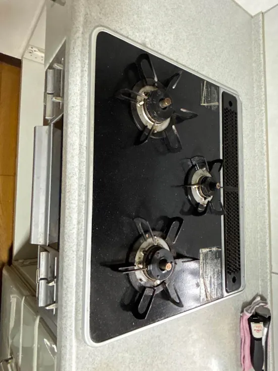 工事前　群馬県安中市のお客様のビルトインコンロ・ガスコンロ工事