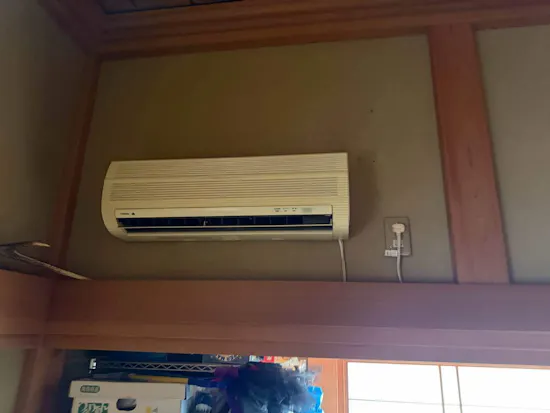 工事前　静岡県富士宮市のお客様のエアコン工事