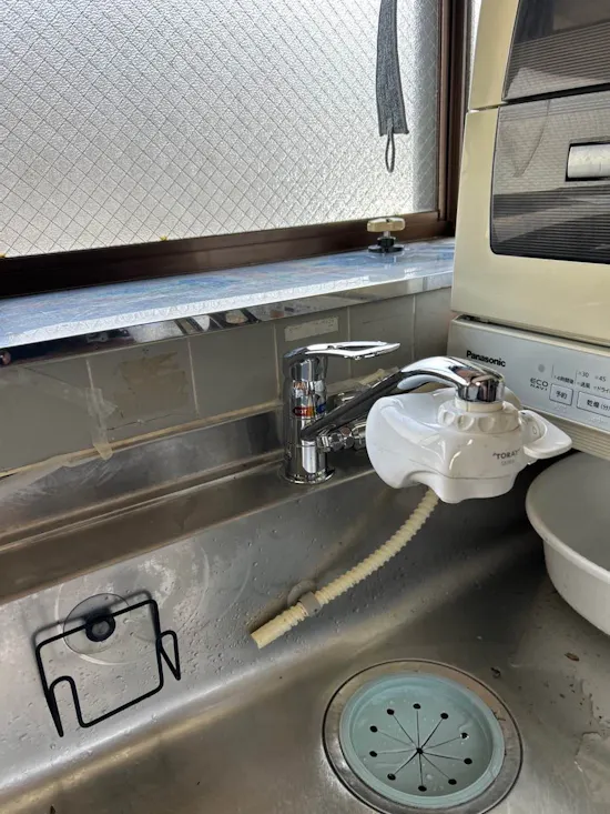 工事後　宮城県仙台市宮城野区のお客様の水栓工事