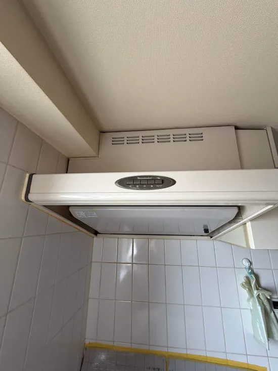 工事前　埼玉県富士見市のお客様のレンジフード交換工事