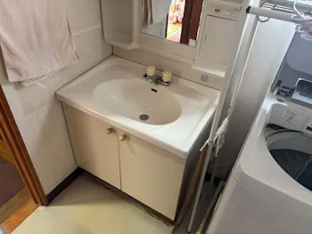 長野県上田市のお客様の洗面化粧台工事　具体的な工事内容4