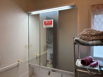 長野県上田市のお客様の洗面化粧台工事　具体的な工事内容3