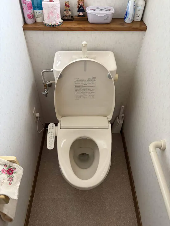 工事後　茨城県稲敷町阿見町のお客様の便座交換工事