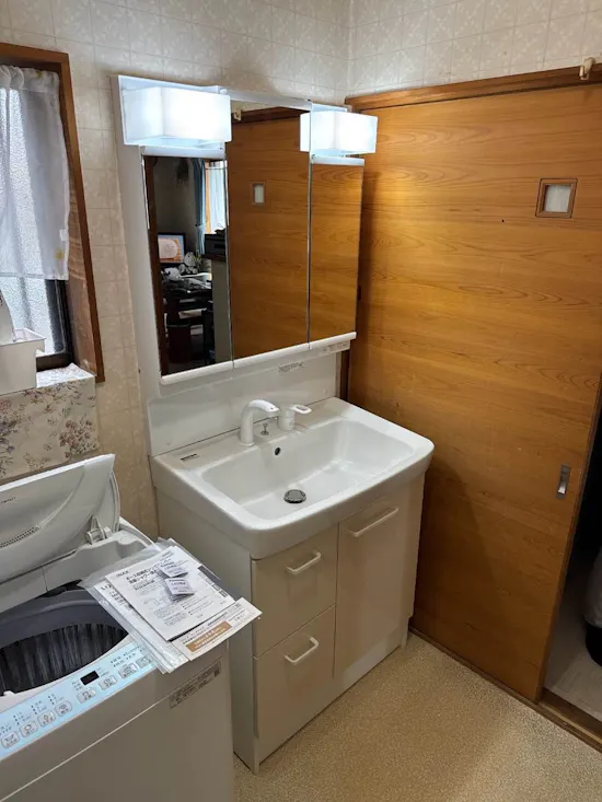 工事後　静岡県袋井市のお客様の洗面化粧台工事