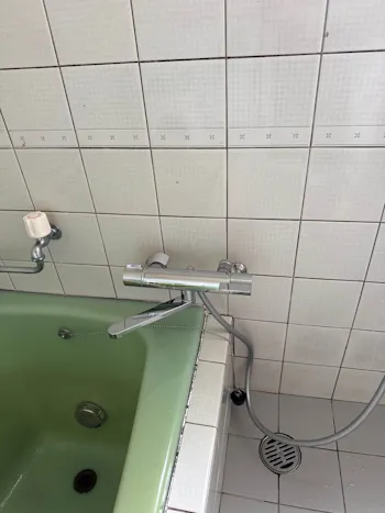 静岡県菊川市のお客様の浴室水栓工事