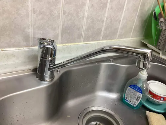 工事後　東京都福生市のお客様のキッチン水栓工事