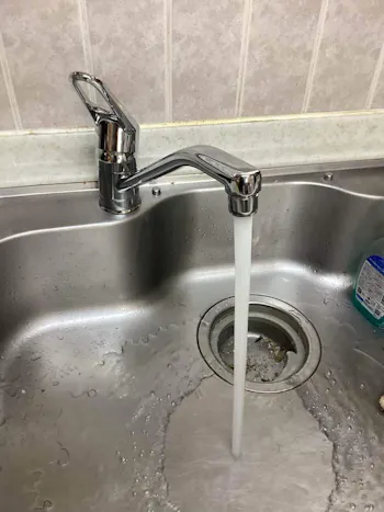 東京都福生市のお客様のキッチン水栓工事　具体的な工事内容1