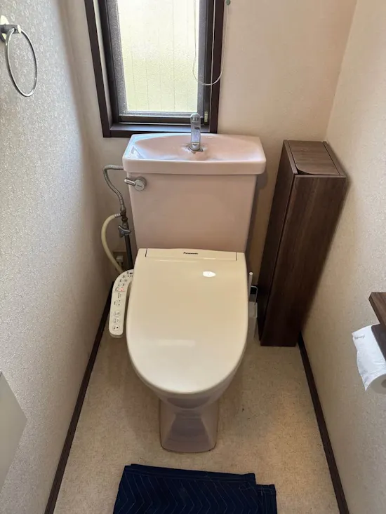 工事前　静岡県磐田市のお客様の便座交換工事