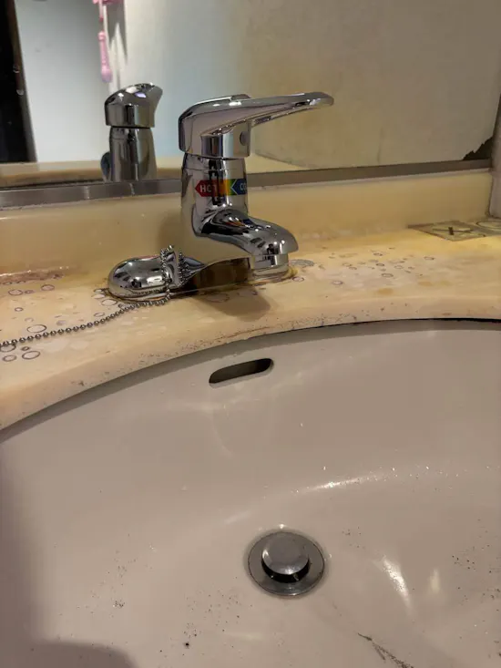 工事後　茨城県龍ケ崎市のお客様の洗面水栓交換工事