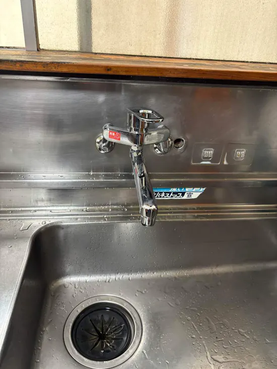 工事後　茨城県つくば市のお客様のキッチン水栓工事