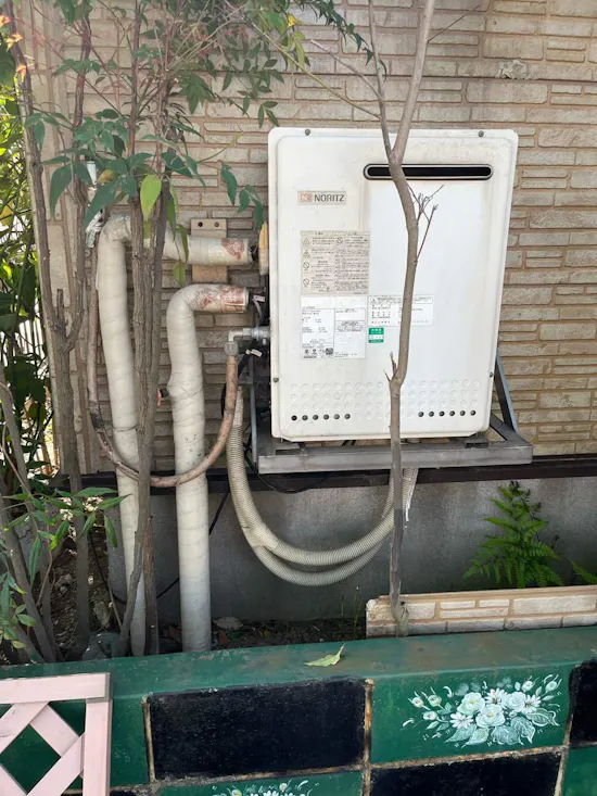 工事前　埼玉県久喜市のお客様の給湯器工事
