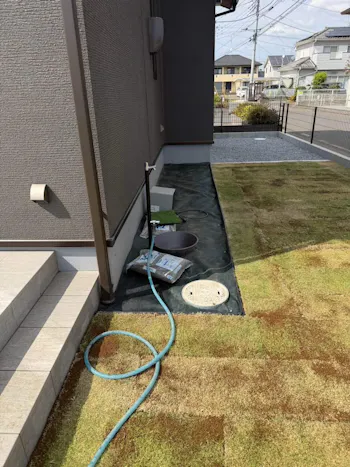 茨城県古河市のお客様のその他庭工事工事　具体的な工事内容2