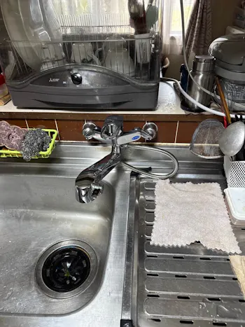 静岡県磐田市のお客様の水栓工事