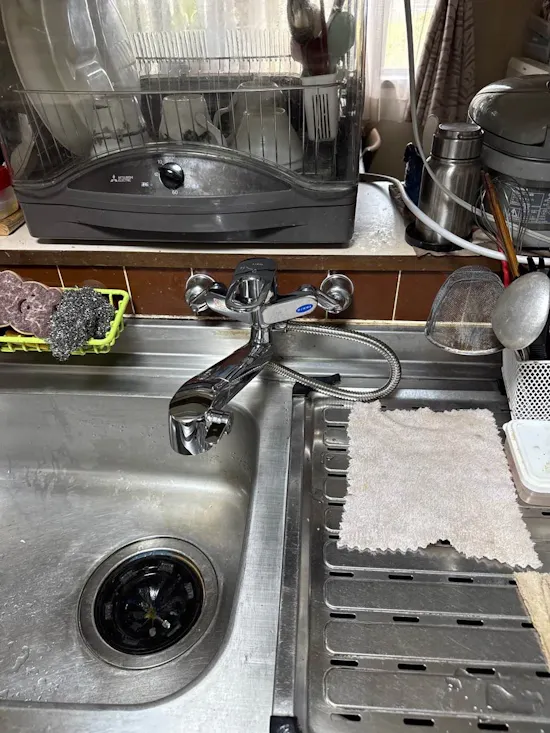 工事後　静岡県磐田市のお客様の水栓工事