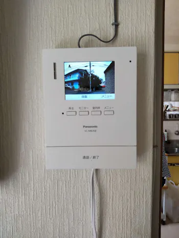 千葉県市原市のお客様のドアホン交換工事