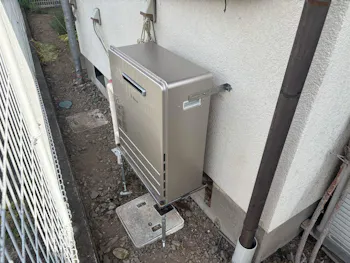 長野県上田市のお客様のガス給湯器交換工事