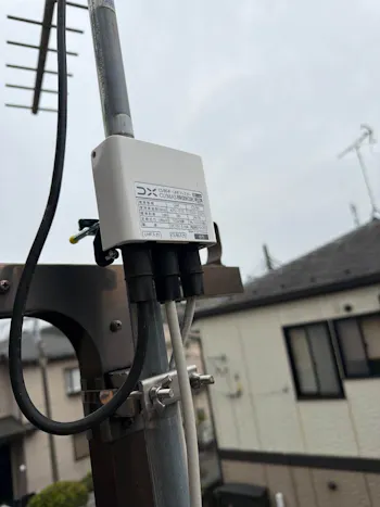 埼玉県坂戸市のお客様のBSアンテナ工事　具体的な工事内容1