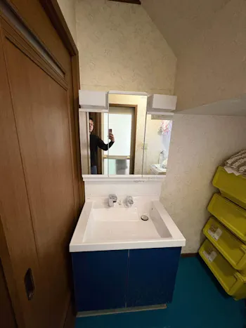 埼玉県北本市のお客様の洗面化粧台工事