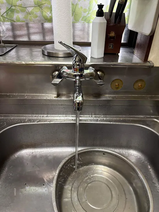 工事後　茨城県龍ケ崎市のお客様の水栓工事