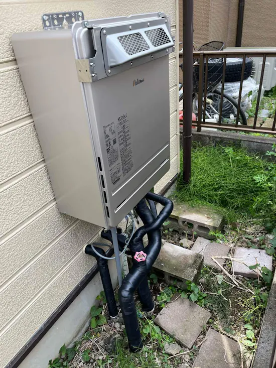 工事後　埼玉県鴻巣市のお客様の給湯器工事