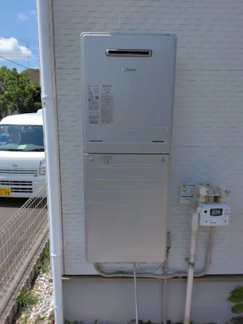 神奈川県大和市のお客様のガス給湯器交換工事　具体的な工事内容2