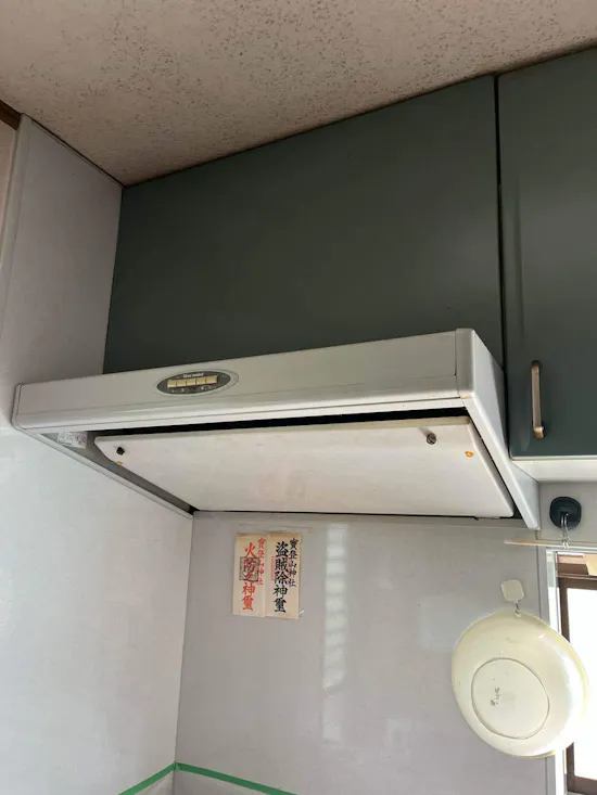 工事前　埼玉県行田市のお客様のビルトインコンロ・ガスコンロ工事