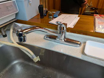 愛知県名古屋市のお客様のキッチン水栓工事