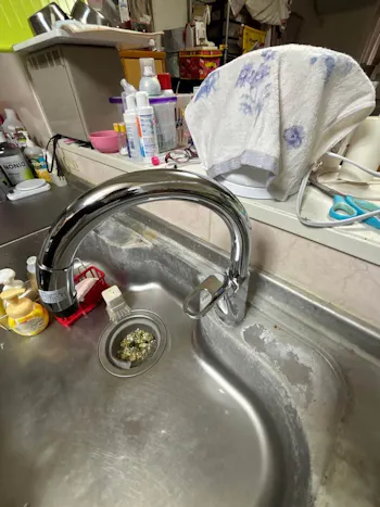 群馬県佐波郡玉村町のお客様の水栓工事　具体的な工事内容1